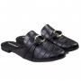 Mulle Feminino Piccadilly Croco - Preto