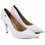Sapato Feminino Vizzano Scarpin Pelica - Branco