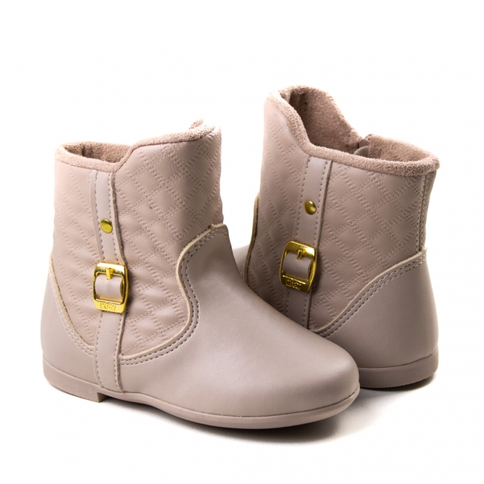 Bota Bebê Feminino Kidy - Perola - 1540140